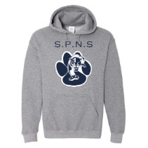 St. Philip Neri School Spirit Pullover Hoodie w/ Paw Print Logo 