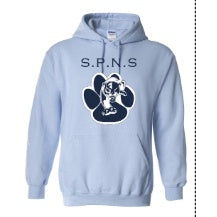 St. Philip Neri School Spirit Pullover Hoodie w/ Paw Print Logo 