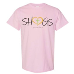 Sacred Heart Grade School Spirit Short Sleeve T-Shirt w/ Black Heart Logo 