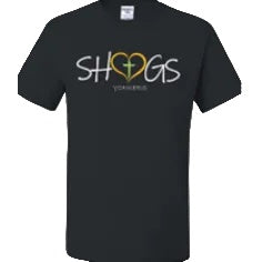 Sacred Heart Grade School Spirit Short Sleeve T-Shirt w/ White Heart Logo 