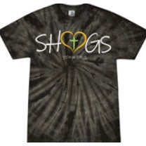 Sacred Heart Grade School Spirit Tie Dye Short Sleeve T-Shirt w/ White Heart Logo 