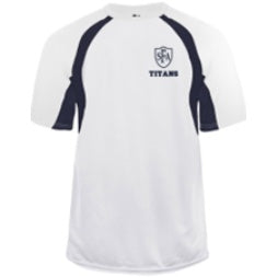 St. Francis of Assisi School Spirit Hook Short Sleeve T-shirt w/ Left Crest Titan Logo 