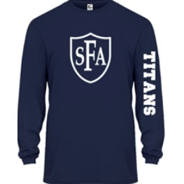 St. Francis of Assisi School Spirit Performance Long Sleeve T-shirt w/ Crest Logo 
