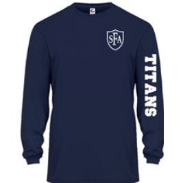 St. Francis of Assisi School Spirit Performance Long Sleeve T-shirt w/ Small Crest Logo 