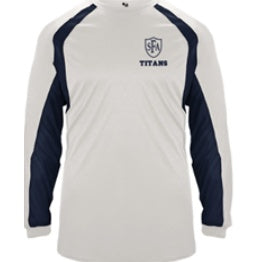 St. Francis of Assisi School Spirit Hook Long Sleeve T-shirt w/ Left Crest Titans Logo 