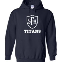 St. Francis of Assisi School Spirit Pullover Hoodie w/ Full Front Titan Logo 