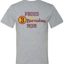 St. Barnabas Elementary School Spirit Short Sleeve T-Shirt w/ Proud Mom Logo 