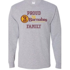 St. Barnabas Elementary School Spirit Long Sleeve T-shirt w/ Proud Family Logo 