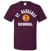 St. Barnabas Elementary School Spirit Short Sleeve T-Shirt w/ Gym Crest Logo 