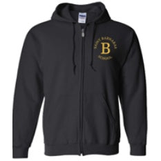 St. Barnabas Elementary School Spirit Zip Hoodie w/ Left Crest Gold "B" Logo 
