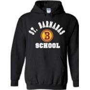 St. Barnabas Elementary School Spirit Pullover Hoodie w/ Full Front Gym Crest Logo 