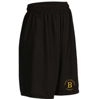 St. Barnabas Elementary School Mesh Short w/ Left Crest Gold "B" Logo 