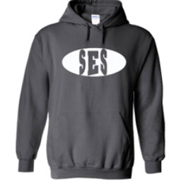 St. Eugene School Spirit Pullover Hoodie w/ Full Front SES Logo 