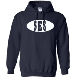 St. Eugene School Spirit Pullover Hoodie w/ Full Front SES Logo 