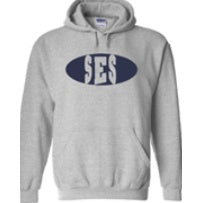 St. Eugene School Spirit Pullover Hoodie w/ Full Front SES Logo 
