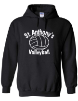 St. Anthony School Team Pullover Hoodie w/ Volleyball Logo 