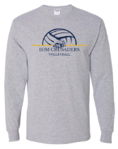 Immaculate Heart of Mary School Team Long Sleeve T-shirt w/ Volleyball Logo 