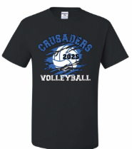 Immaculate Heart of Mary School Team Short Sleeve T-Shirt w/ Volleyball Logo 