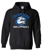 Immaculate Heart of Mary School Team Pullover Hoodie w/ Volleyball Logo 